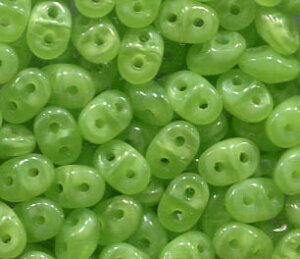 100gr. SuperDuo-Beads OPAL GREEN 51010