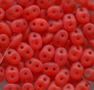 SuperDuo-Beads OPAL ORANGE MATT