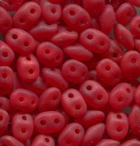 SuperDuo-Beads OPAL RED MATT  91250/ 84110
