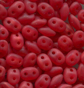 SuperDuo-Beads OPAL RED MATT  91250/ 84110
