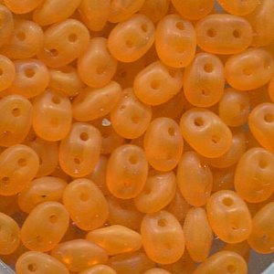 SuperDuo-Beads OPAL DARK AMBER MATT