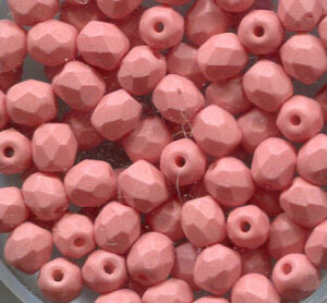 4mm Facettiert Alabaster Silk Matt Light Peach 02010/29563