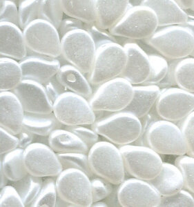 300 Stück Pip-Beads Alabaster Pastel White 03000/25001