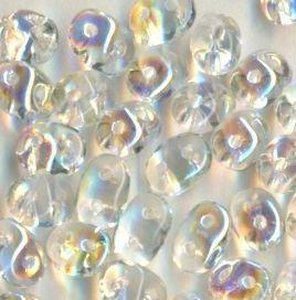100gr. SuperDuo-Beads CRYSTAL AB 00030/28701