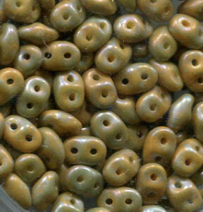 SuperDuo-Beads OPAK LIMON NEBULA MATT 83120/85001
