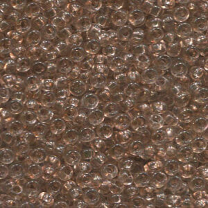 250 gr. 2,6mm Rocailles Crystal Beige , Solgel Dyed