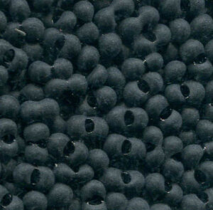 250 gr. 3,2x 6,5mm Farfalle Rocailles Opak Schwarz Matt 23980