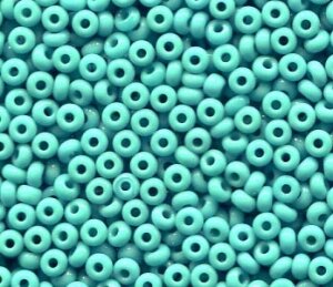 250 gr. 2,6mm Rocailles TURQUOISE GREEN 63130