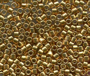 50gr. 11/0 Delica Galvanized Duracoat Gold 1832