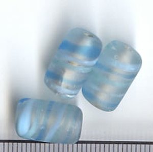 Glasperlen Klar - Hellblau