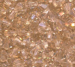 4mm Preciosa Doppelkegel Crystal Honey