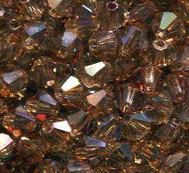 4mm Preciosa Doppelkegel Crystal Celsian