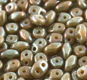 SuperDuo-Beads OPAK IVORY NEBULA 13020/15001