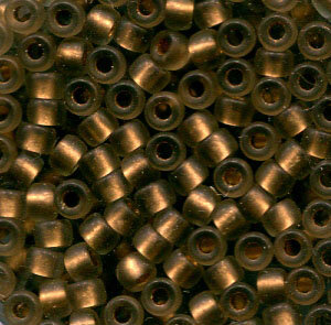 8/0, 3mm MATUBO Rocailles SMOKE GREY BRONZE ICE LINED