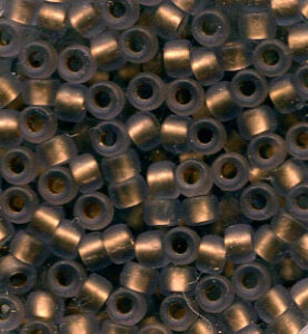 8/0, 3mm MATUBO Rocailles TANZANITE BRONZE ICE LINED