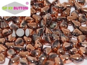Spiky Button Bead Crystal FULL CAPRI GOLD