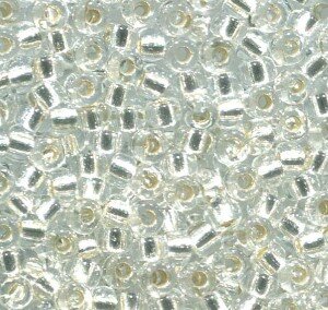 100gr. 11/0 Roc. Silverlined Crystal 1