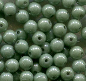 4mm Glasperlen ALABASTER GREEN LUSTER 02010/14459