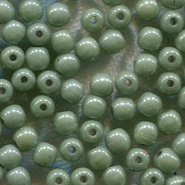 3mm Glasperlen ALABASTER GREEN LUSTER 02010/14459
