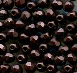 3mm Facettiert PASTEL Dark Brown Bronze 02010/25036