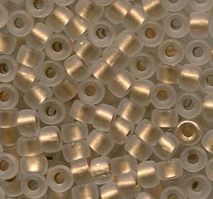 8/0, 3mm MATUBO Rocailles CRYSTAL BRONZE ICE LINED...