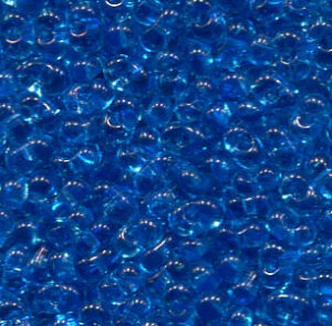 250gr. 4 x 2 Farfalle Rocailles Hellblau Transparent  60150