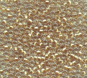 50gr. 15/0 Roc.Spankling Light Bronze Lined Crystal 1521