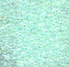 50gr. 15/0 Roc. Crystal Lined Light Aqua AB 2212