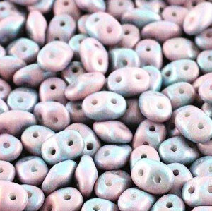 SuperDuo-Beads OPAK CHALK WHITE NEBULA MATT 03000/85001
