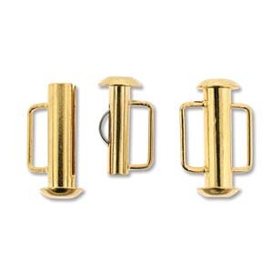 16,5 mm Steckverschluß Goldfarben mit Bügel