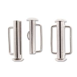 21,5 mm Steckverschluß Silberfarben mit Bügel