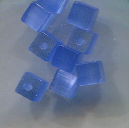 Cateye Würfel Hellblau