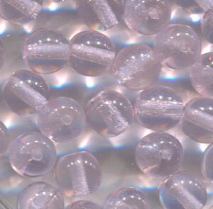 6mm Glasperlen Rosa