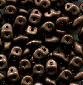 SuperDuo-Beads JET BRONZE MATT 23980/84415