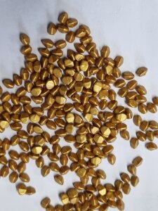 5x3mm Czech Pinch Beads GOLD SHINE YELLOW SUN 02010/24101