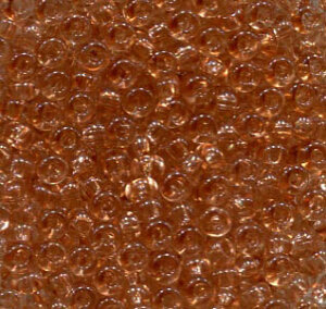 250 gr. 2,6mm Rocailles Crystal Topaz , Solgel Dyed 01111