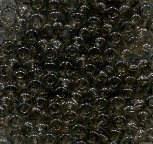 2,6mm Rocailles Crystal Schwarzgrau , Solgel Dyed 01141