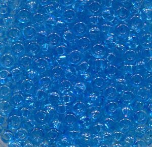 2,6mm Rocailles Crystal Aqua, Solgel Dyed 01134