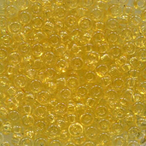 2,6mm Rocailles Crystal Gelb , Solgel Dyed 01181