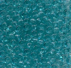 2,6mm Rocailles Crystal Oceanblue, Solgel Dyed 01165