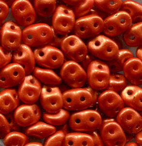 100gr. SuperDuo-Beads GOLD SHINE ORANGE 02010/24102