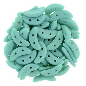Crescent-Beads Opak Turquoise Matt