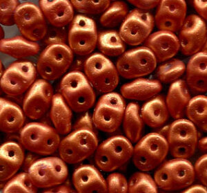 SuperDuo-Beads GOLD SHINE BRICK - RED 02010/24106