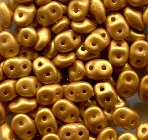 100gr. SuperDuo-Beads GOLD SHINE YELLOW SUN 02010/24101