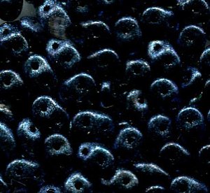 SuperDuo-Beads METALLIC SUEDE DARK CAPRI BLUE CHAMELEON (Polychrome) 23980/94109