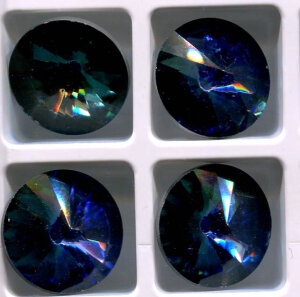 12mm MATUBO® Rivoli Crystal Heliotrope