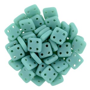 QuadraTile-Beads  Opaque Turquoise Matte