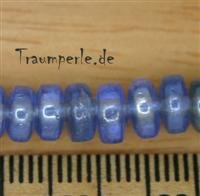 Glasperlen Scheiben Hellblau