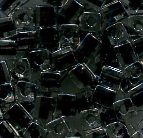 4 mm Würfel Black Lined Crystal 1106