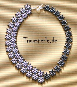 Anleitung Kette FloDuo in Lila incl. Material von Tanja Fritsche